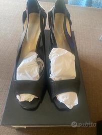 Scarpe donna in pelle nera