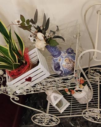 Carrellino arredamento stile shabby chic e liberty