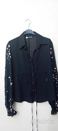 camicia nera donna oviesse trend