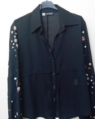 camicia nera donna oviesse trend