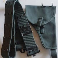 Cinturone e fondina verde oliva