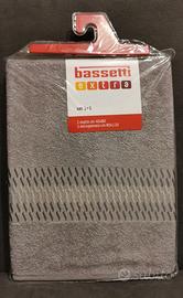 BASSETTI - set 2 ASCIUGAMANI - colore GRIGIO