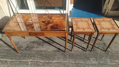 TRITTICO IN LEGNO D'EPOCA