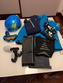 Attrezzatura sci bambino 6-8 anni