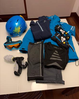 Attrezzatura sci bambino 6-8 anni