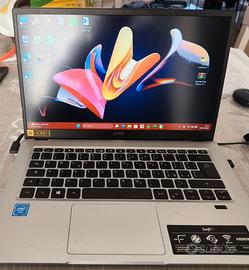 Notebook Acer Swift1 14" Argento perf. come nuovo