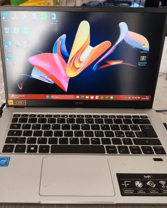 Notebook Acer Swift1 14" Argento perf. come nuovo