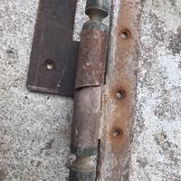 Cerniere antiche in ferro battuto x portoncino