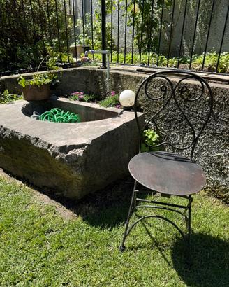 Sedia Ferro Ornamentale Giardino Terrazzo 91x41 cm