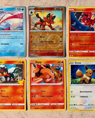 Carte base Pokemon da collezione