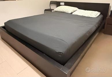 IKEA MALM - Struttura letto matrimoniale, nero