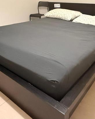 IKEA MALM - Struttura letto matrimoniale, nero