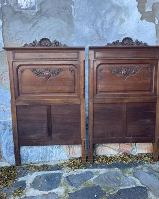 COPPIA DI LETTI LIBERTY IN NOCE