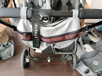 Donkey bugaboo 5 passeggino gemellare/fratellare
