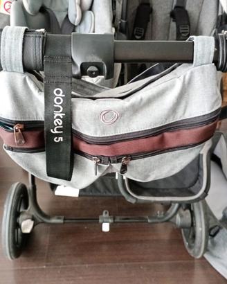 Donkey bugaboo 5 passeggino gemellare/fratellare