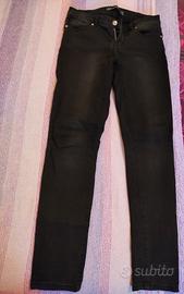Jeans skinny nero donna, taglia S, Farfallina 