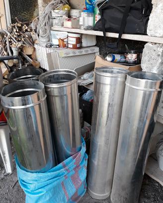 n: 5 tubi in acciaio completo di staffe da sostegn