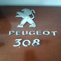 Scritta + Logo portellone posteriore Peugeot 308