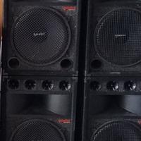 4 CASSE GEMINI GSM-1545 CON AMPLIFICATORE