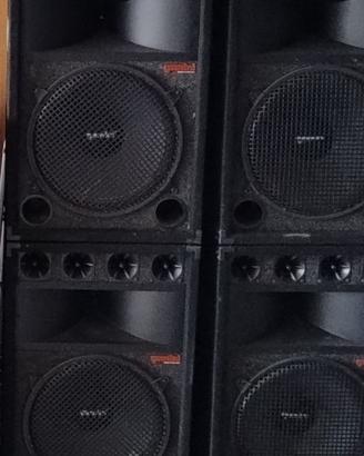 4 CASSE GEMINI GSM-1545 CON AMPLIFICATORE
