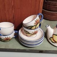 Servizio da the dipinto a mano