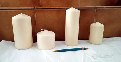 set 4 candele da arredamento