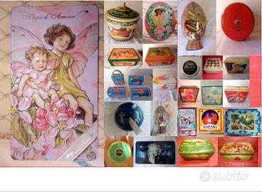 Scatola Di Costa Magie e altri marchi in latta