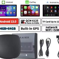 Box android 13 AppleCarplay e Android Auto