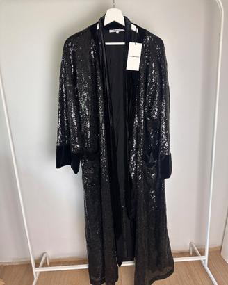 Cardigan Nero Paillettes Luxury taglia S