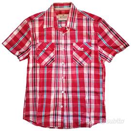 Camicia a quadri a maniche corte da uomo, XL