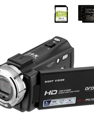 NUOVA Videocamera Full HD 1080P 30FPS Visione Nott