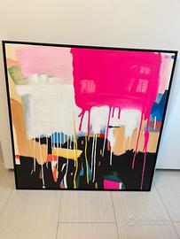 Quadro astratto dipinto a mano certificato