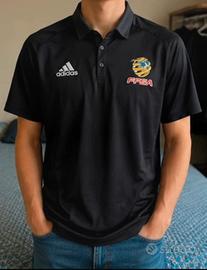 Polo Adidas nera Climalite FFSA