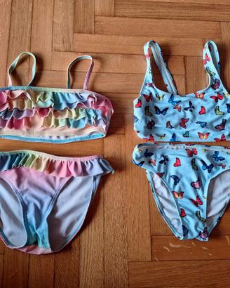 2 costumi da bagno per bambine