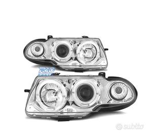 FARI OCCHI ANGEL PER OPEL ASTRA F 91-94 CROMATI