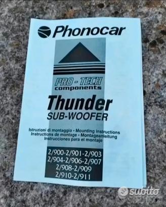 Subwoofer attivo per auto 
