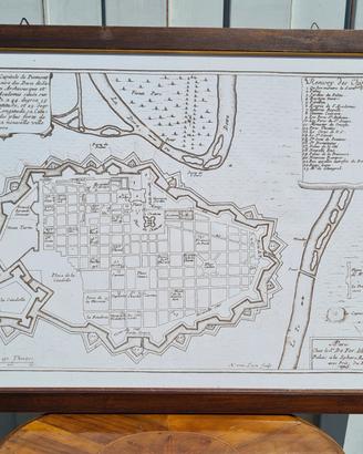 Stampa su tessuto mappa Torino