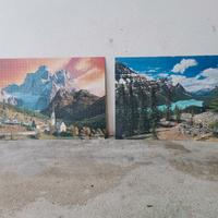 2 puzzle già completi 48x68 cm 