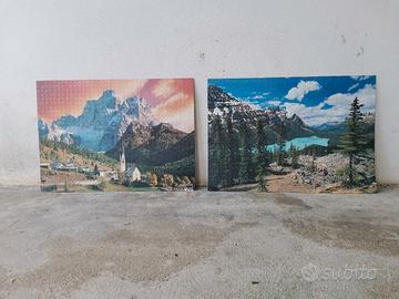 2 puzzle già completi 48x68 cm 