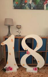 numero 18 in polistirolo 