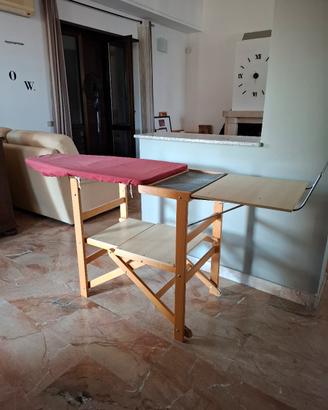 Tavola da stiro in legno 
