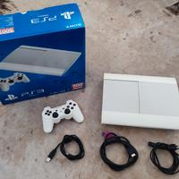 PS3 PLAYSTATION 3 SUPERSLIM BIANCA 1000 Gb MEMORIA