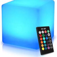 LED Cube Light Sgabello cubo