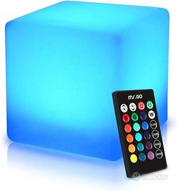 LED Cube Light Sgabello cubo