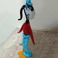 Statuina Pippo Disney in vetro di Murano 