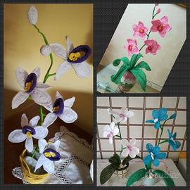 Ramo di orchidea ad uncinetto vari tipi