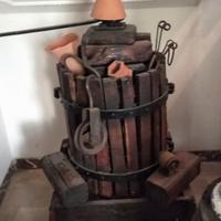 Strettoio + tre caratelli da vin santo