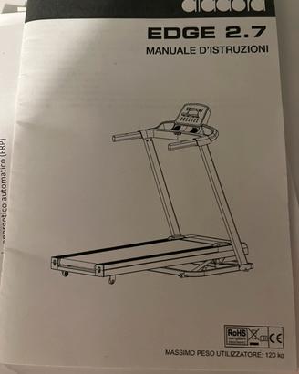 tapis roulant diadora edge 2.7