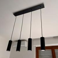 Lampadario pendente nero opaco