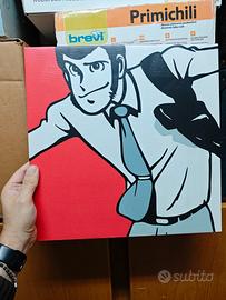 Lupin III the 3rd stampa su tela dipinta a mano